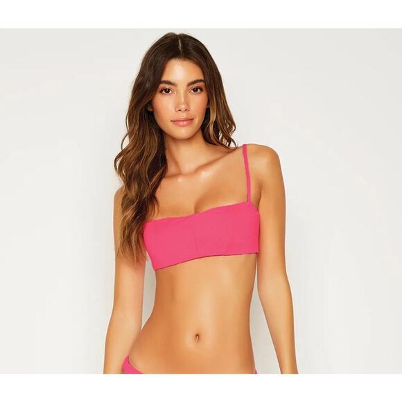 Beach Bunny London Bralette Bra Size Large Barbie Pink Swimwear nwt - Picture 1 of 12